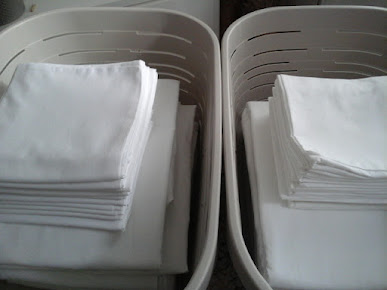 Linge repassé soigneusement plié